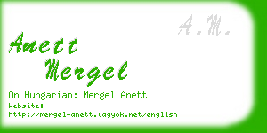 anett mergel business card
